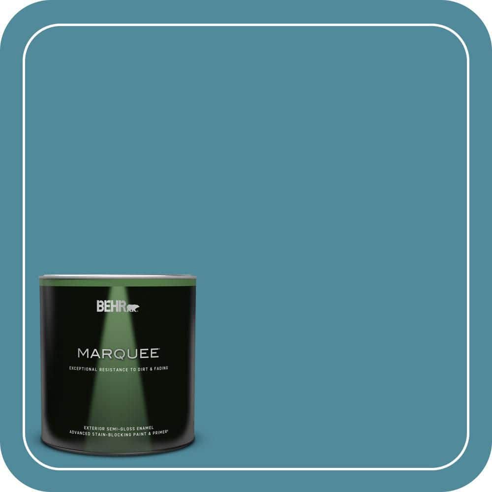 1 qt. #S460-5 Blue Square Semi-Gloss Enamel Exterior Paint & Primer price history on PriceWatchPro