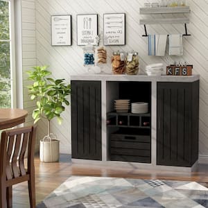 Proserpina Black Buffet with Multi-Storage