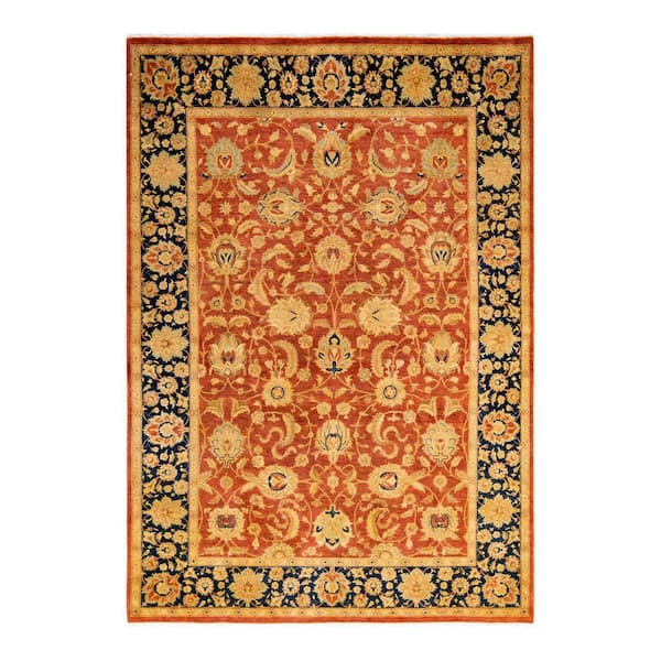 Solo Rugs Mogul One-of-a-Kind Traditional Orange 6 ft. 1 in. x 8 ft. 9 in. Oriental Area Rug