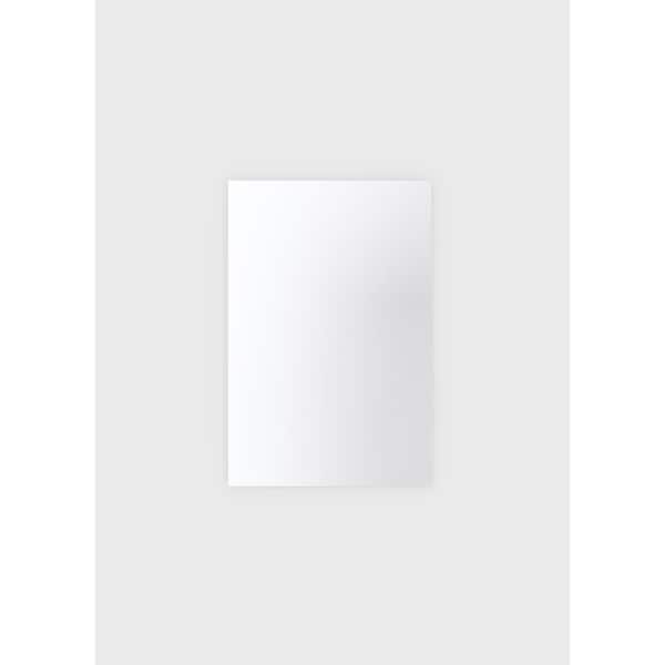 Glass Warehouse 24 in. W x 36 in. H Frameless Rectangular Bathroom Vanity Mirror