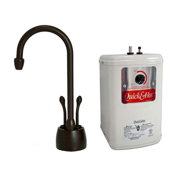 Unbranded 2-Handle Hot and Cold Water Dispenser Faucet with Heating Tank in Oil Rubbed Bronze