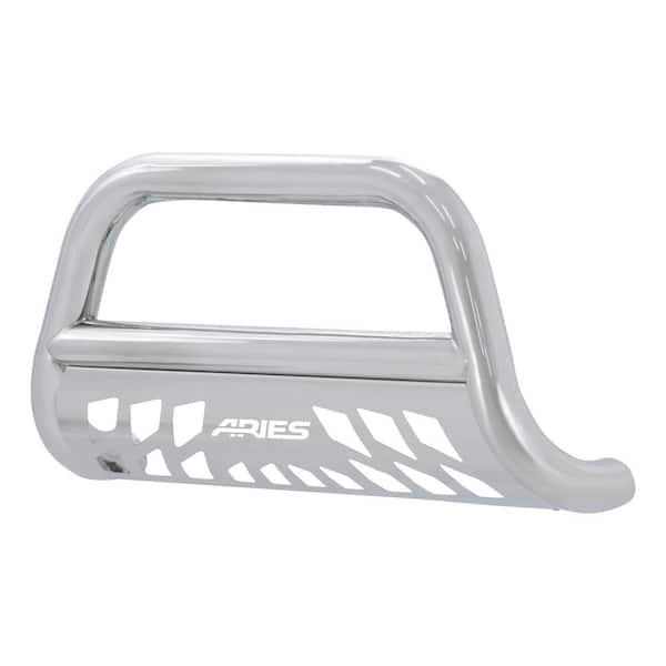 Aries 3-Inch Polished Stainless Steel Bull Bar, No-Drill, Select Freightliner, Mercedes-Benz Sprinter 2500, 3500