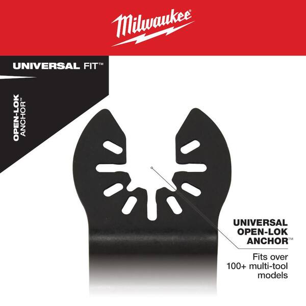 Lame multitool Bi-métal MILWAUKEE Multimatériaux - 28x47 mm - 48906031