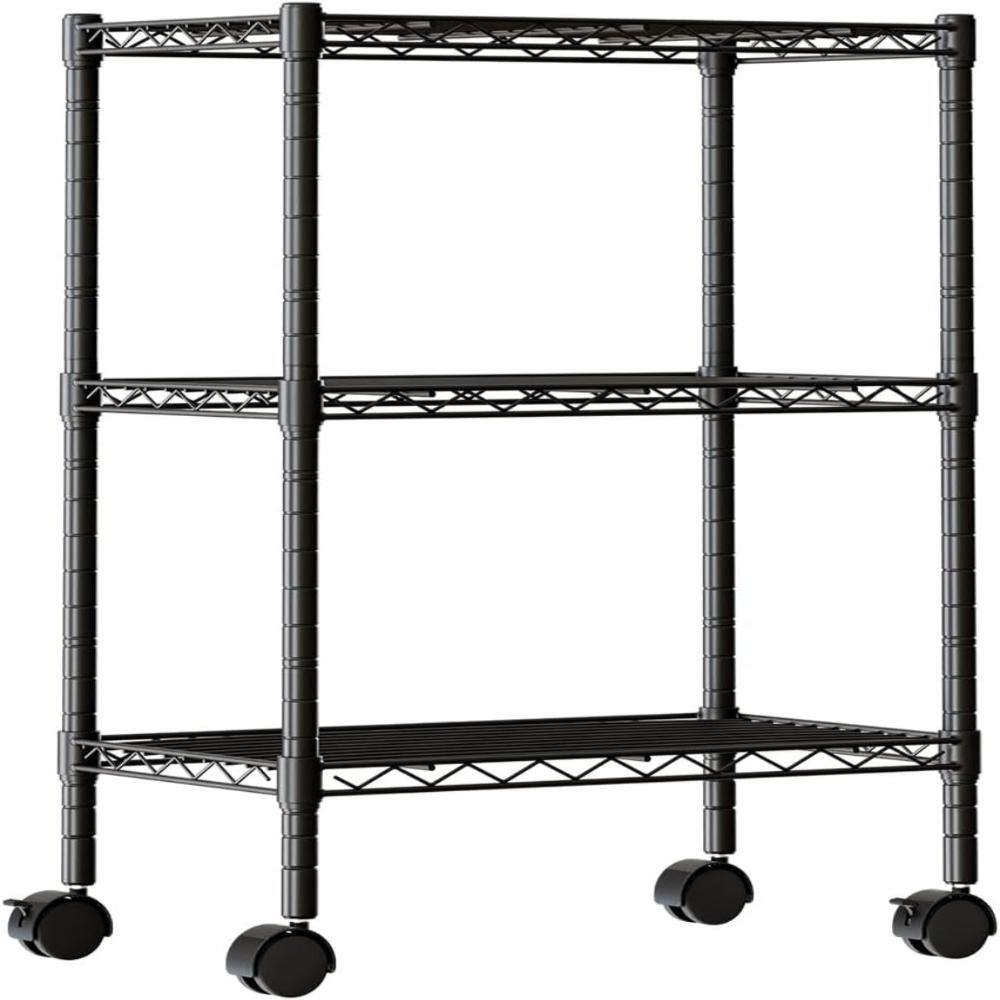 3-Tier Heavy Duty Metal Outdoor Plant Stand Multifunctional Storage Shelf with Removable Wheel Casters price history on PriceWatchPro