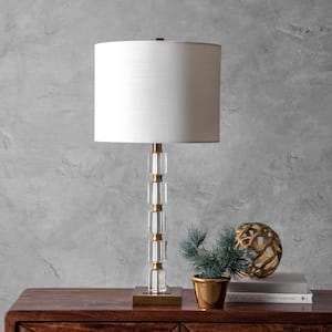 Manhattan 29 in. Brass Glam Table Lamp, Dimmable