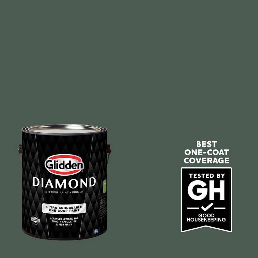1 gal. PPG1136-7 Dark Green Velvet Flat Interior Paint with Primer price history on PriceWatchPro