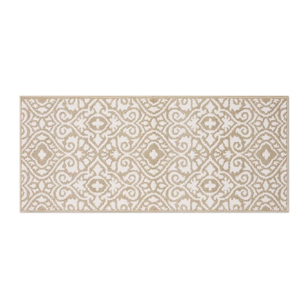 Feya 2- Tone Berber/Ivory 2 ft. x 5 ft. Tufted Persian Polypropylene Runner Rug