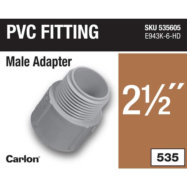 2-1/2 in. Electrical PVC Male Adapter (E943K-6-HD)
