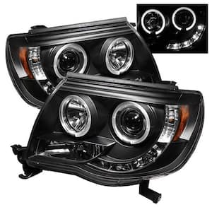 Toyota Tacoma 05-11 Projector Headlights - LED Halo - LED ( Replaceable LEDs ) - Black