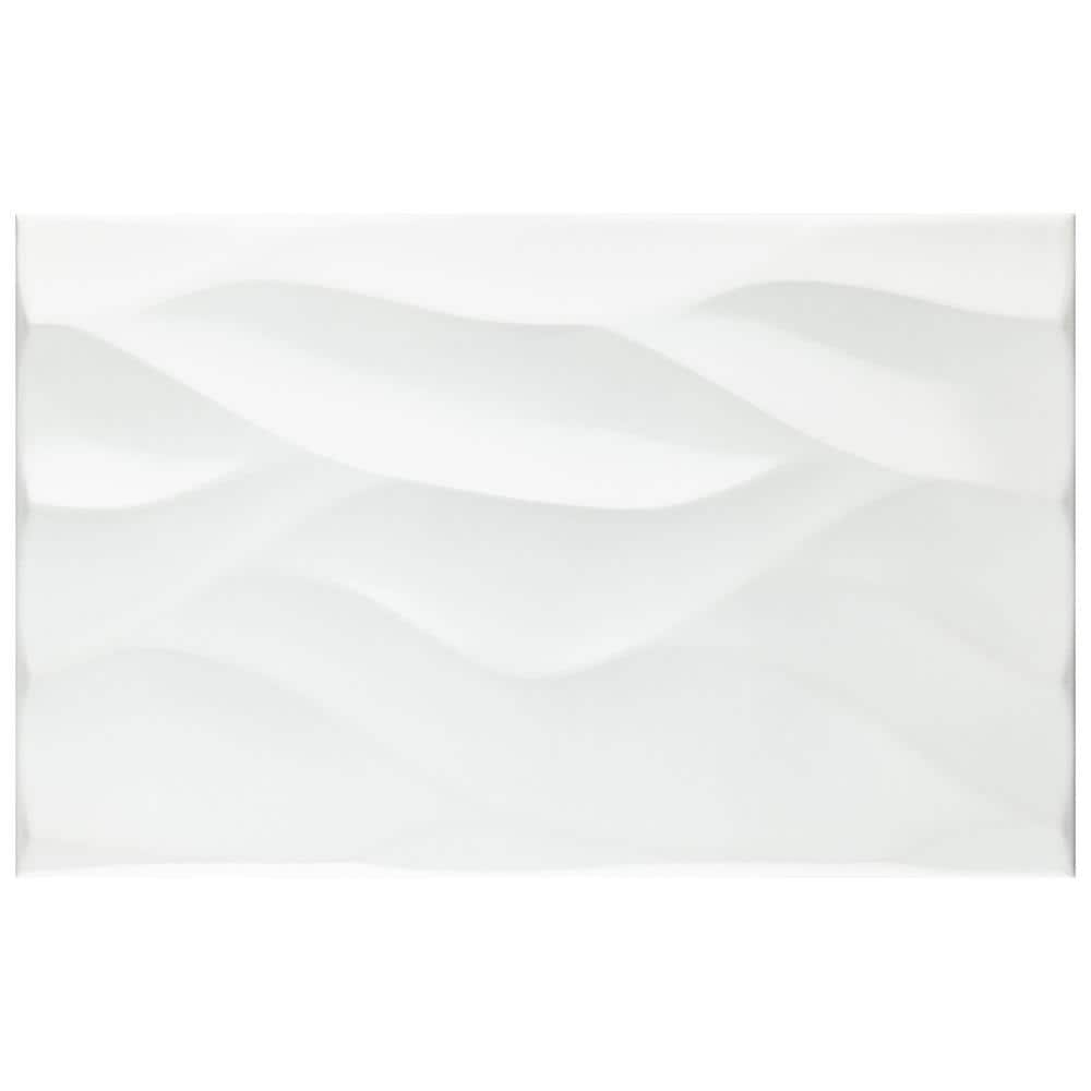 More Natur Glossy White 9-7/8 in. x 15-3/4 in. Ceramic Wall Tile (10.9 sq. ft./Case) price history on PriceWatchPro