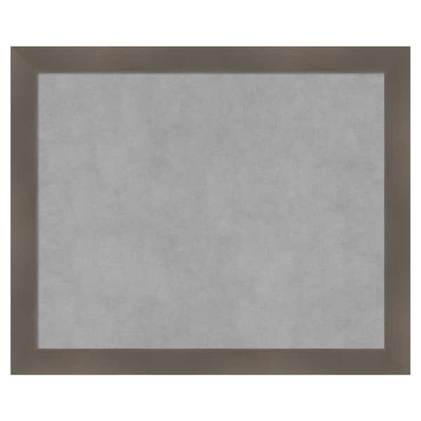Amanti Art Edwin Clay Grey 22 in. x 18 in. Framed Magnetic Board