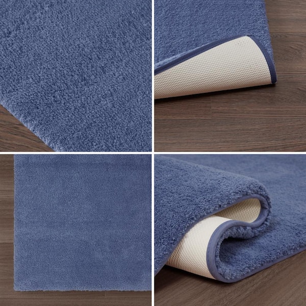 Marshmallow Quick Dry Microfiber Bath Rugs by Madison Park Signature