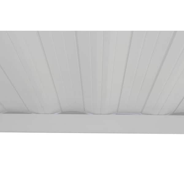 10 ft. W x 10 ft. D Vinyl-Coated Steel Attached Patio Cover