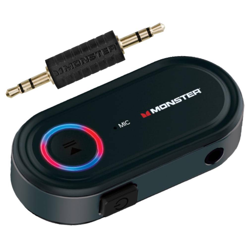 Monster Bluetooth Audio Receiver Wba9 1008 Blk The Home Depot