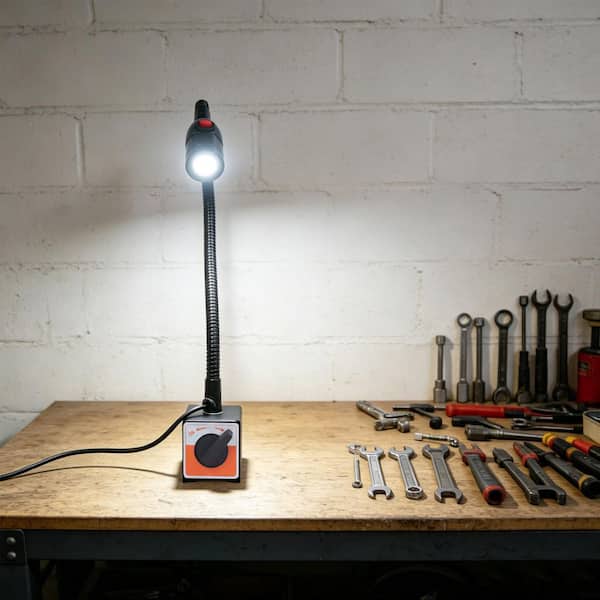 Pro 7 Bi Led OUKANING 110V 650 Lumens 15.7 in. LED Plug-In Magnetic Work Light with ...