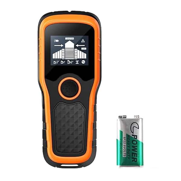 Stud Finder Wall Scanner with Smart Chip Sensor HD LCD Display Audio Alarm 5 in 1 Wood Metal Live Wire Detection