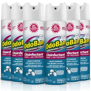14.6 oz. Cotton Breeze Multi-Purpose Disinfectant Spray, Odor Eliminator, Sanitizer, Fabric and Air Freshener 6 Pack