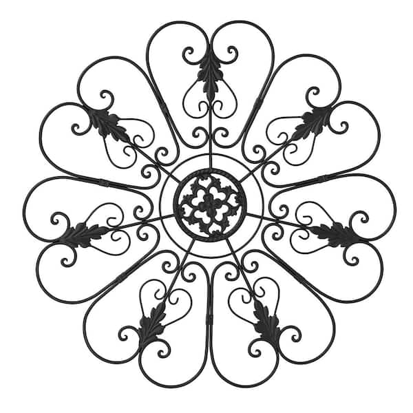 23.75 in. H Traditional Iron Scroll Wall Decor