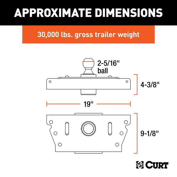 CURT OEM-Style Gooseneck Hitch for Ram 3500 60626 - The Home Depot