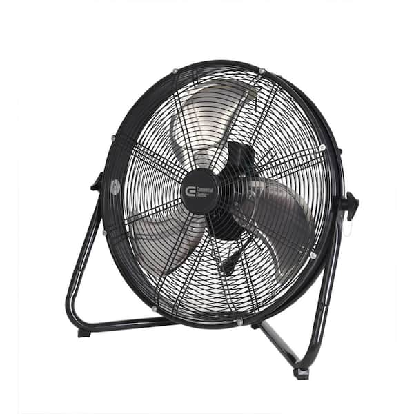 Commercial Electric 20 in. 3-Speed High Velocity Shroud Floor Fan