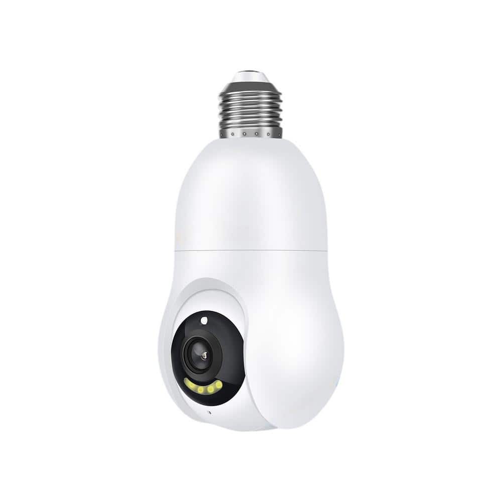 2K/3MP 2. 4Ghz Wi-Fi Light Bulb Security Camera with Auto Tracking, Motion 