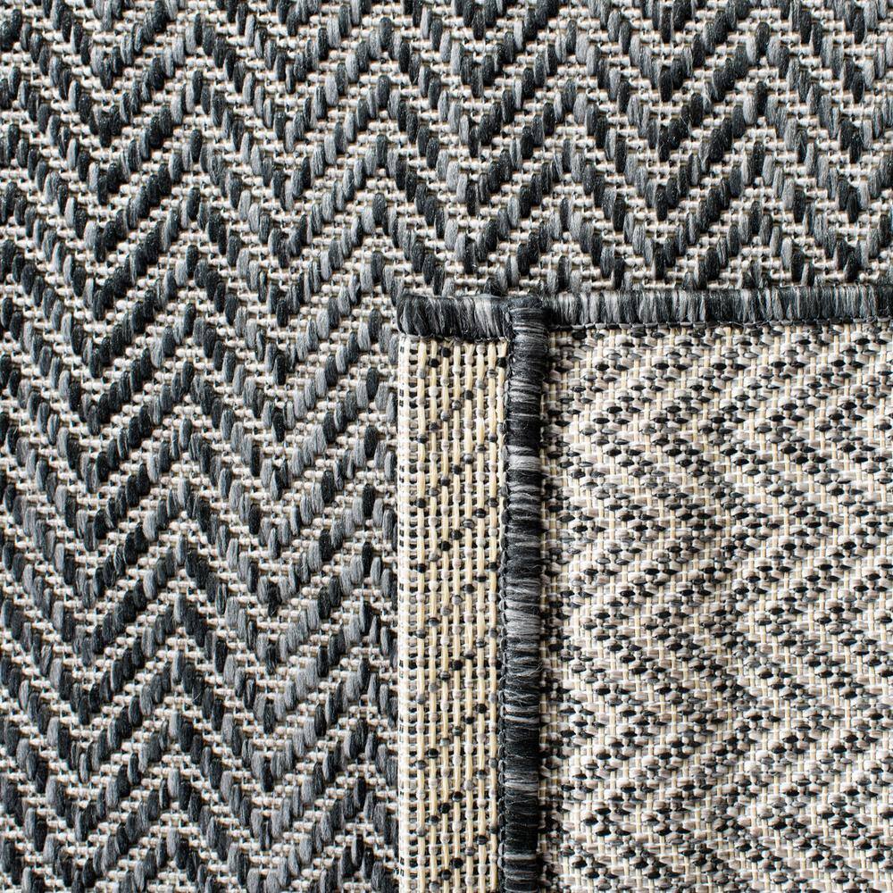 Safavieh Courtyard Black and Beige Rectangular Area Rug