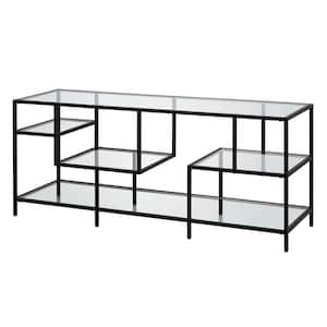 Deveraux 58 in. Blackened Bronze TV Stand Fits TV's up to 65 in.
