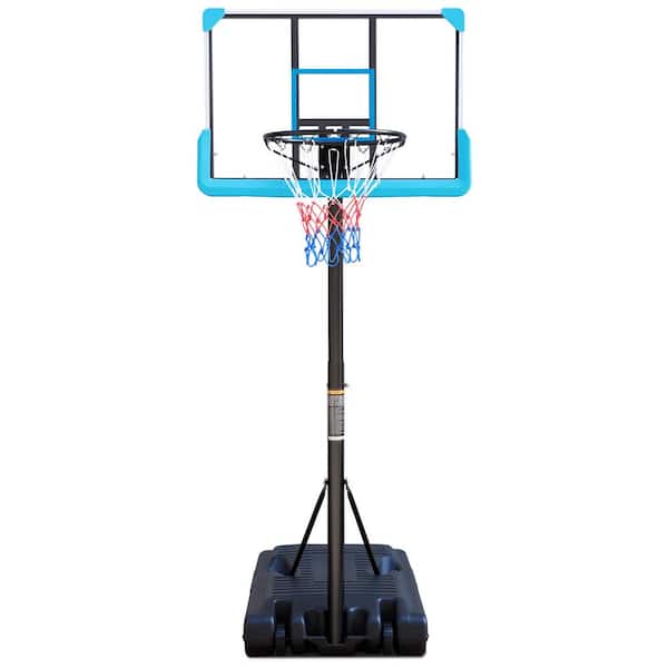 Sudzendf 4 ft. to 6.5 ft. Portable Poolside Black Basketball Hoop Swimming Pool Height Adjustable with Stand