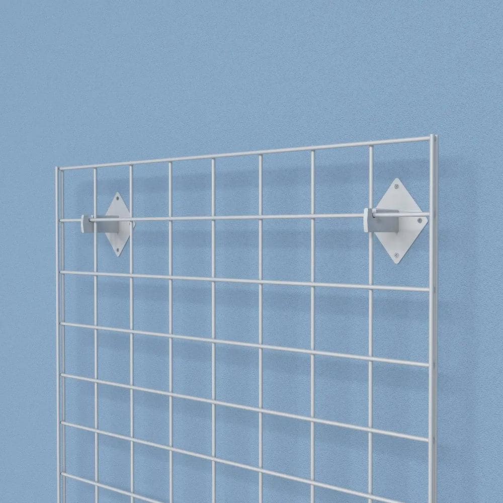 White Semi-Gloss Steel 48" x 48" Grid Panel Set