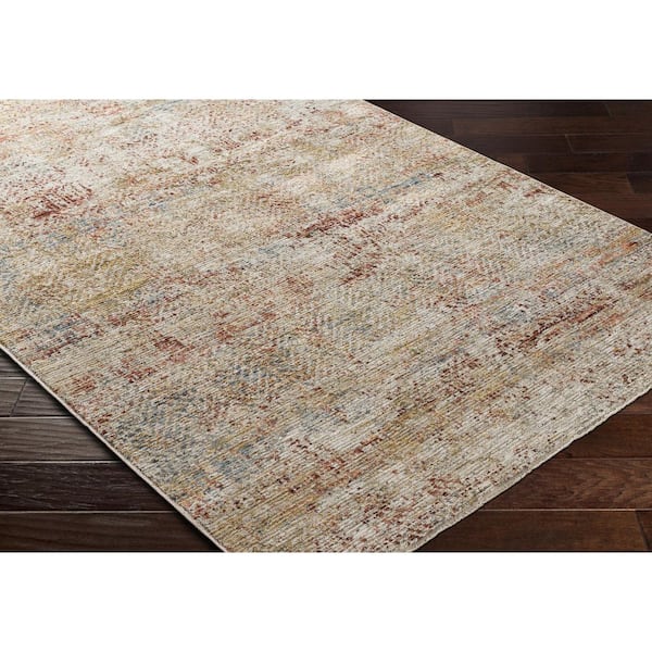 Naila Rust Modern Abstract 12 ft. x 15 ft. Area Rug
