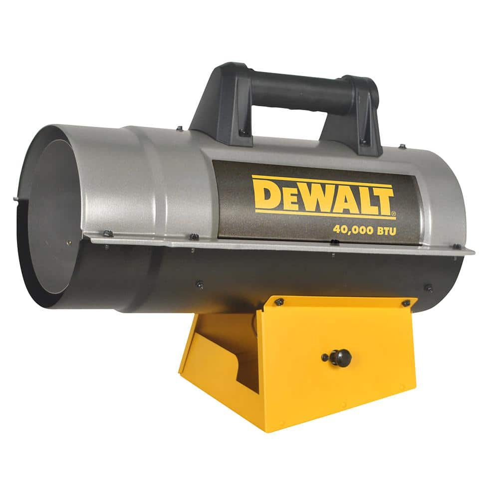 DEWALT 40,000 BTU Forced Air Propane Outdoor Space Heater with Quiet Burner Technology