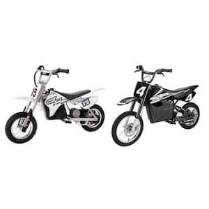 White and Black MX400 and MX650 Electric Toy Motocross Motorcycle Dirt Bike