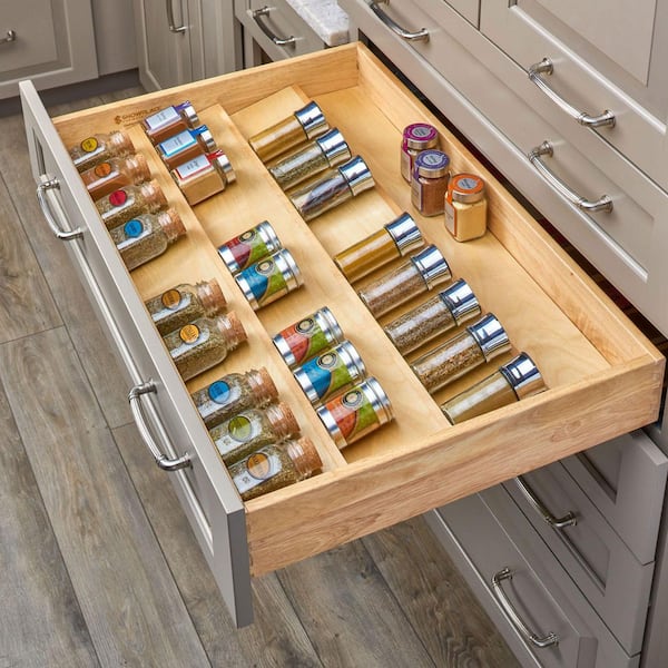 Kitchen Drawer Organizer Lynk Professional Spice Rack Tray Tiered