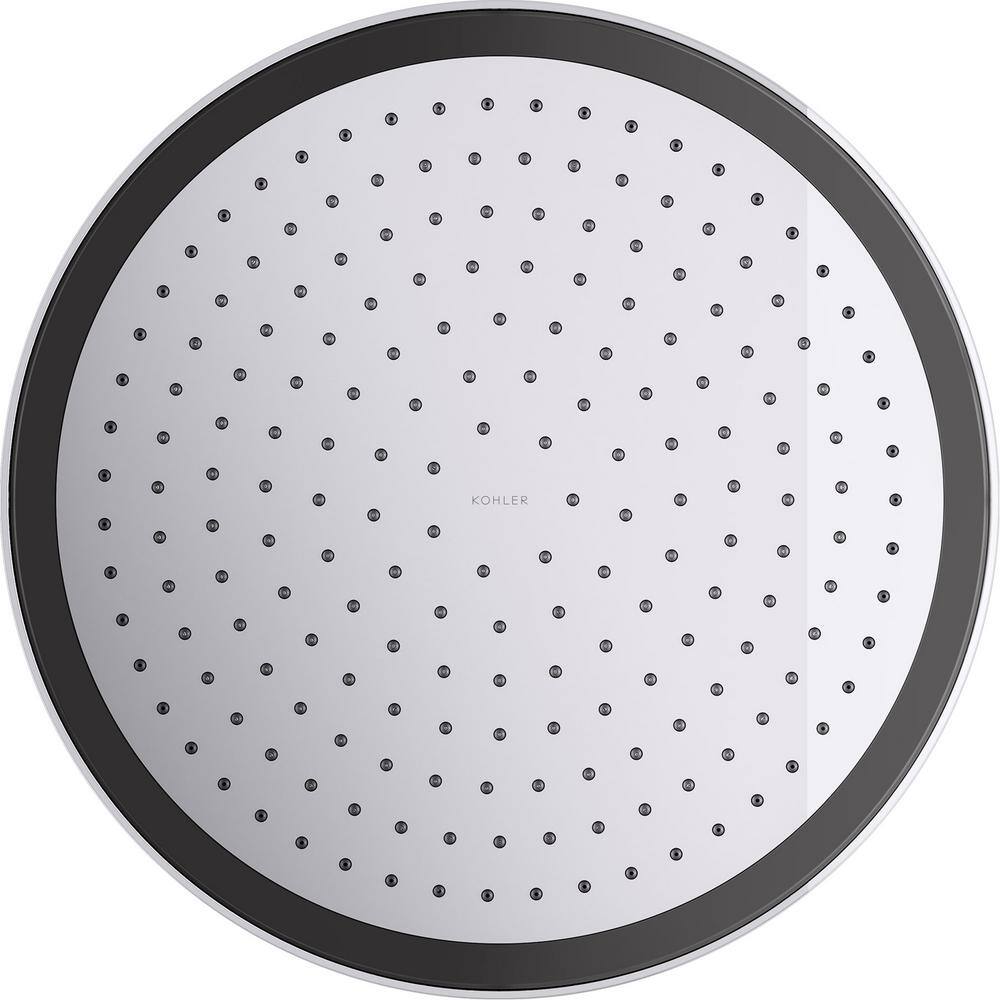 Polished Chrome 14" Round Rain Shower Head with Adjustable Water Flow