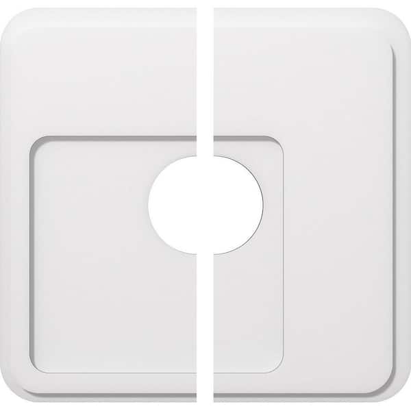 Ekena Millwork 1 in. P X 8-1/4 in. C X 24 in. OD X 6 in. ID Lucan Architectural Grade PVC Contemporary Ceiling Medallion, Two Piece