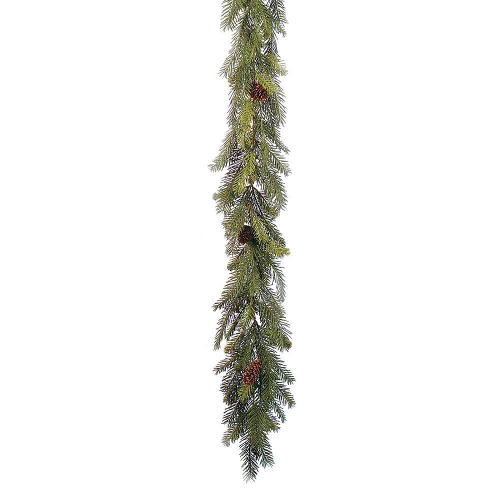 SULLIVANS 6 ft. Unlit Green Alpine Fir Artificial Christmas Garland GD412 -  The Home Depot