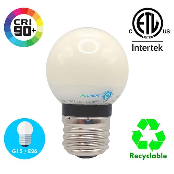 25-Watt Equivalent, G16, Non-Dimmable, E26, LED, Light Bulb, 2700K, 1-Pack