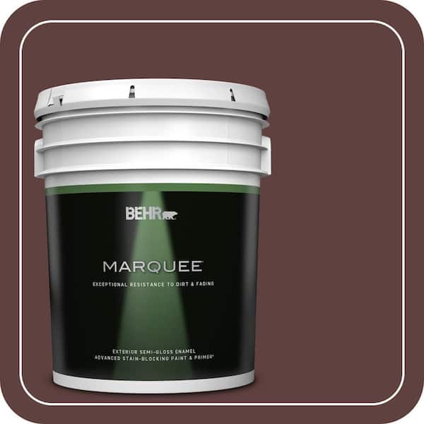 BEHR MARQUEE 5 gal. #BXC-21 Chicory Root Semi-Gloss Enamel Exterior Paint & Primer
