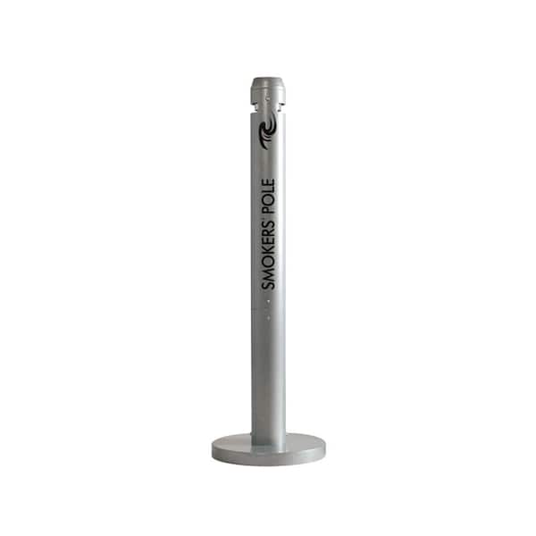 Rubbermaid Commercial Products 41 in. Smoker's Pole Silver Metallic