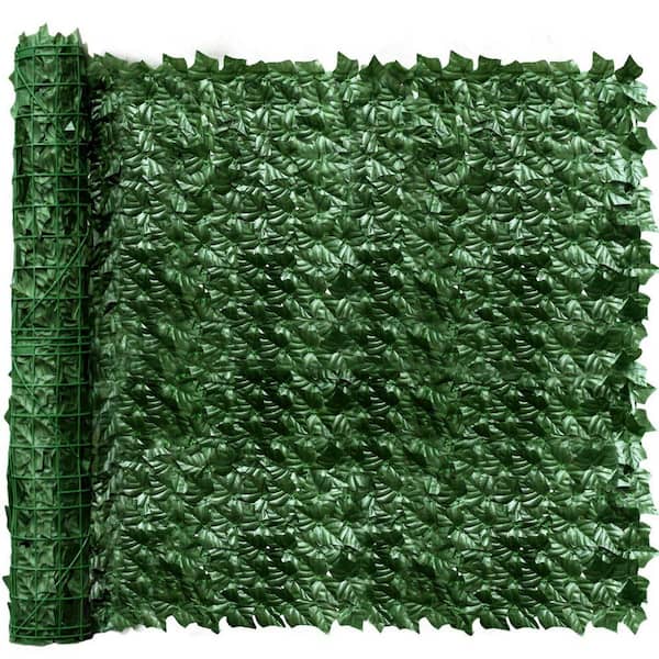 120 in. H x 60 in. W Green Artificial Ivy Hedges Panel Privacy Fence Screen for Indoor Outdoor Garden Decor