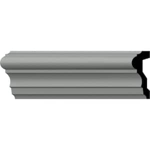 SAMPLE - 1-5/8 in. x 12 in. x 4-1/4 in. Urethane Claremont Chair Rail Moulding