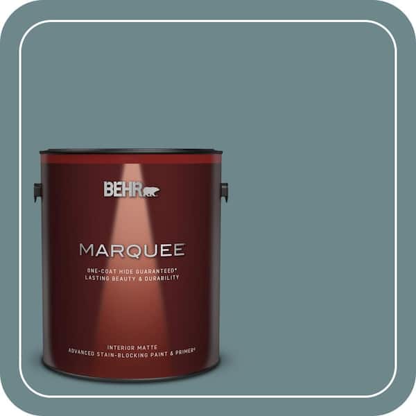 BEHR MARQUEE 1 gal. #MQ6-03 Winter In Paris One-Coat Hide Matte Interior Paint & Primer