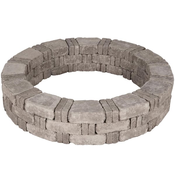 Pavestone RumbleStone 52.5 in. x 10.5 in. Tree Ring Kit in Greystone