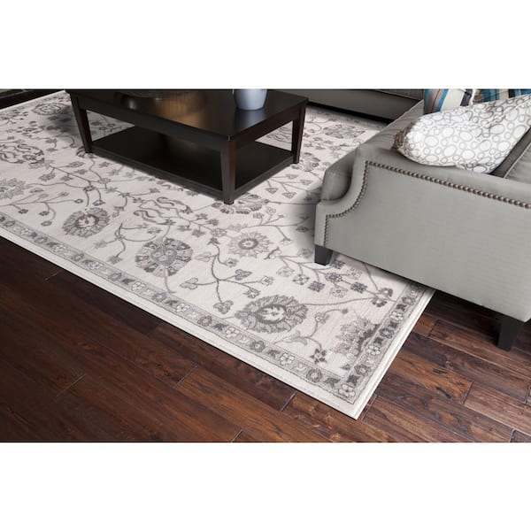 Lara Open Vase Ivory 5 ft. x 8 ft. Area Rug