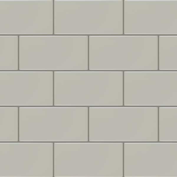 Daltile Restore Ash Gray 3 in. x 6 in. Matte Ceramic Wall Tile (0.125 sq. ft./Each)
