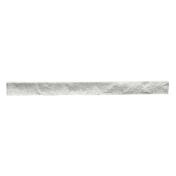 1.25 in. x 3.75 in. x 3.5 ft  White Brick Veneer Composite Trim Siding