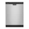 Amana 24 in. Front Built-In Tall Tub Dishwasher in Stainless Steel with 3-Cycles 59 dBA ADFS2524RS