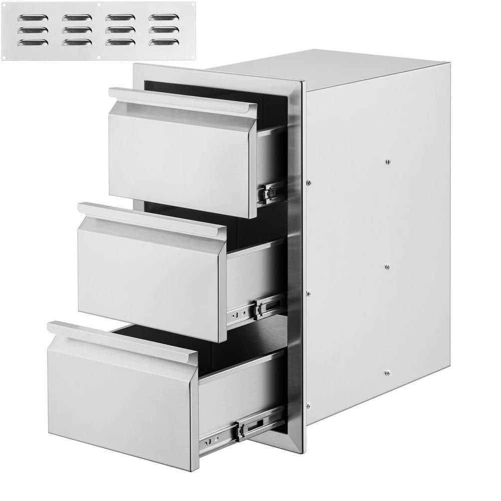 Outdoor Kitchen Drawers 14.7 in. W x 25.4 in. H x 18.7 in. D,BBQ Drawers with Stainless Steel Handle Access price history on PriceWatchPro