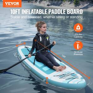 Stand Up Paddle Gonflable 2-en-1 - 330x76x15 Cm - Jusqu'à 160 Kg - Avec Siège Kayak