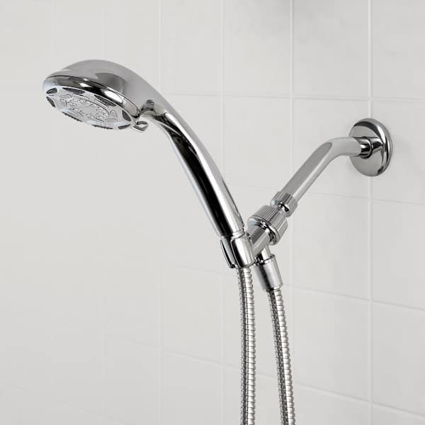 Glacier Bay Push Release 6-Spray Wall Mount Handheld Shower Head 1.8 GPM in  Chrome 8571101HC - The Home Depot